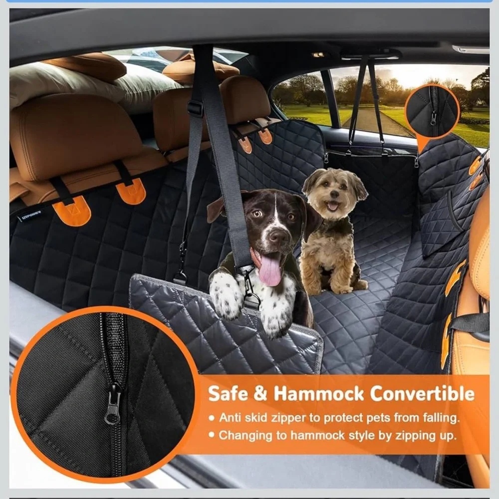 NWT-Dog Car Seat Cover with Straps